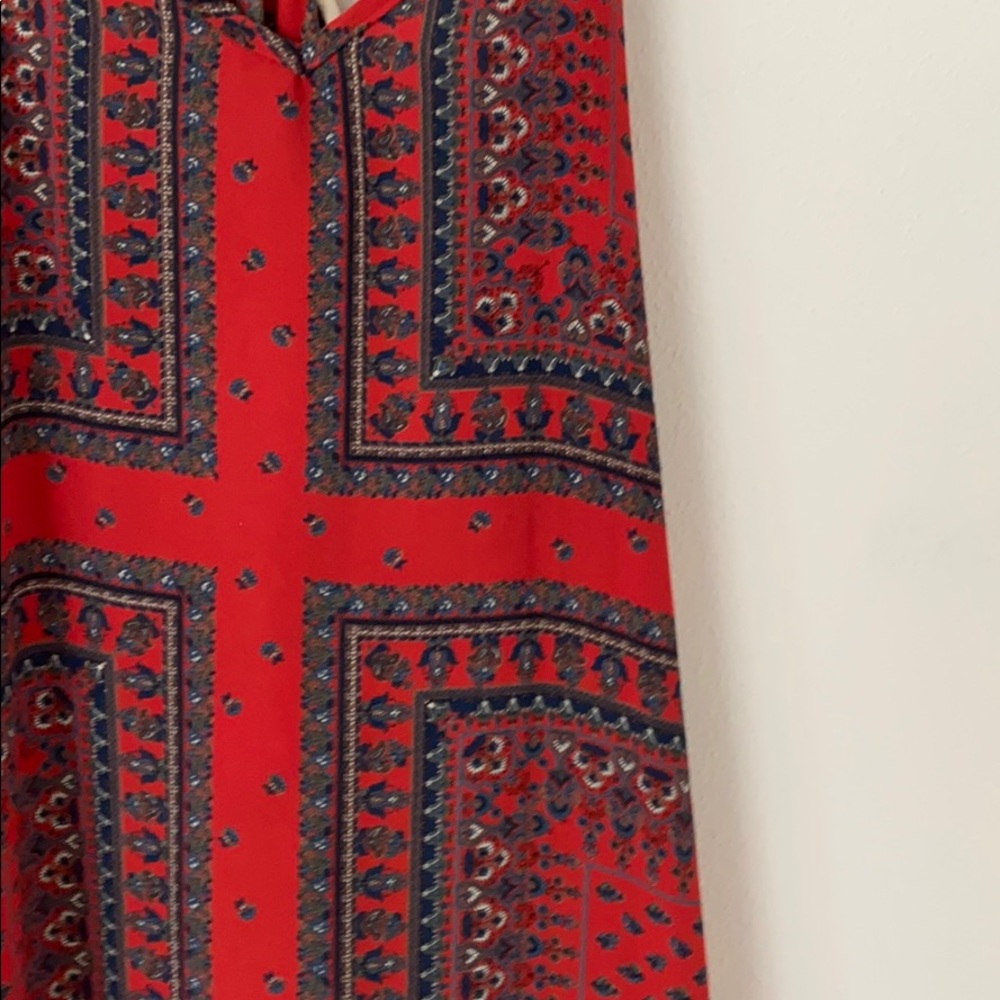 Red Patterned Sundress - image 2